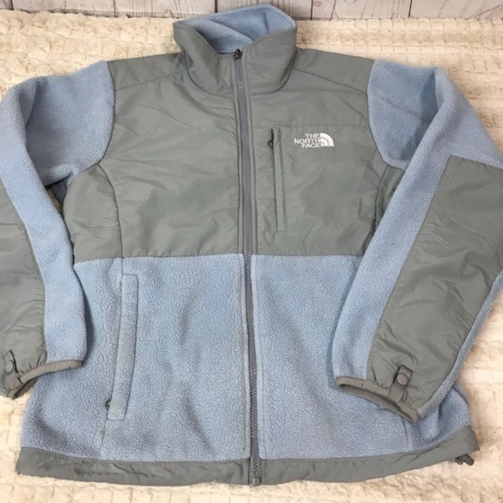 The North Face blue grey Fleece jacket women’s S